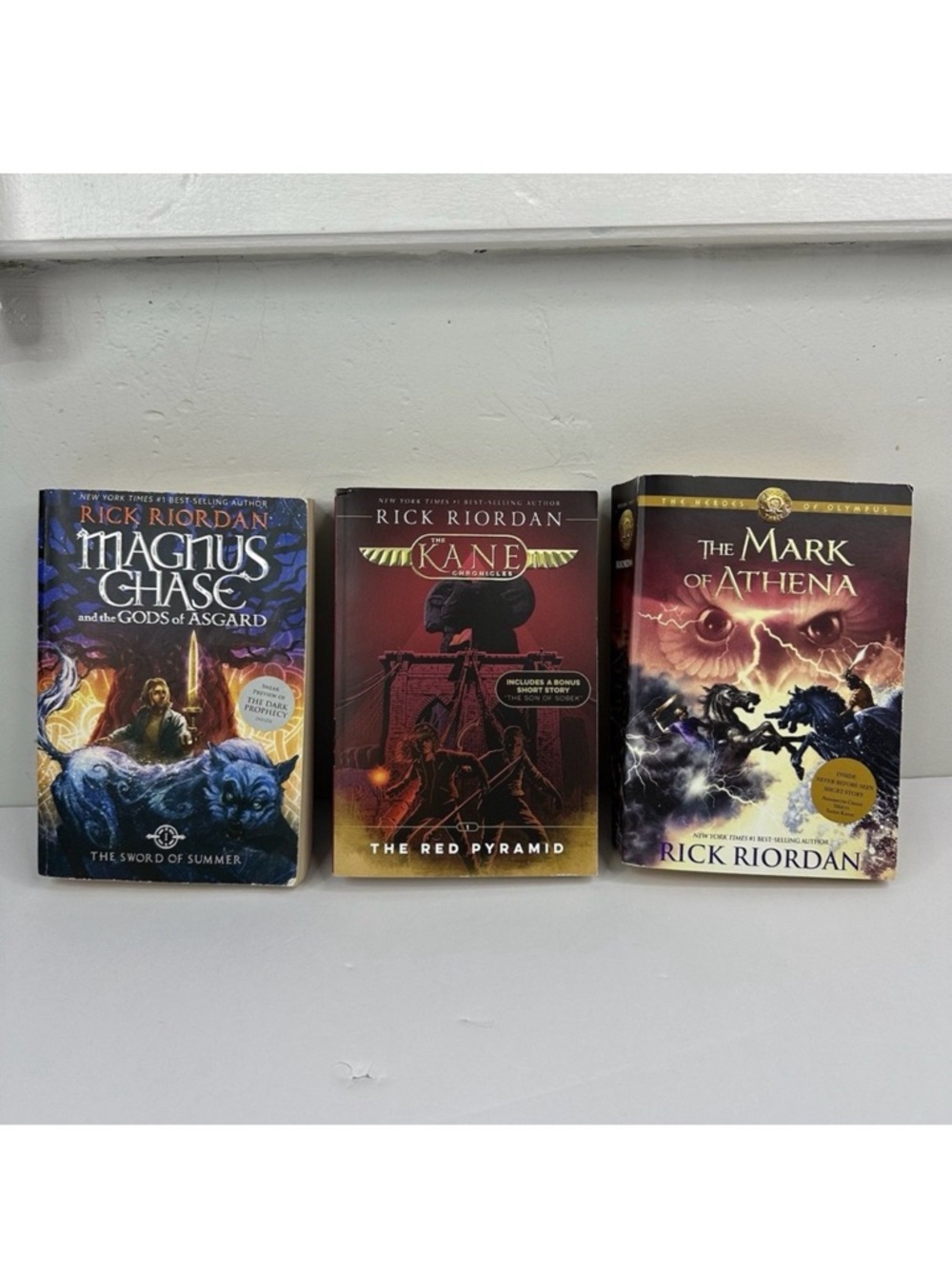Magnus Chase, The Kane‎ Chronicles and The Mark of Athena by Rick Riordan Books